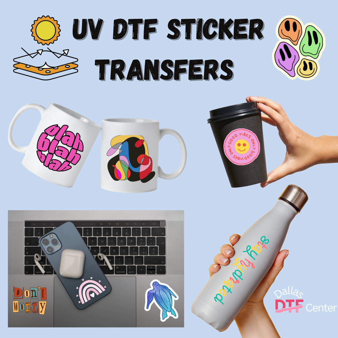 UV DTF STICKER TRANSFER BY SIZE