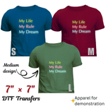 Custom DTF Transfers by Size